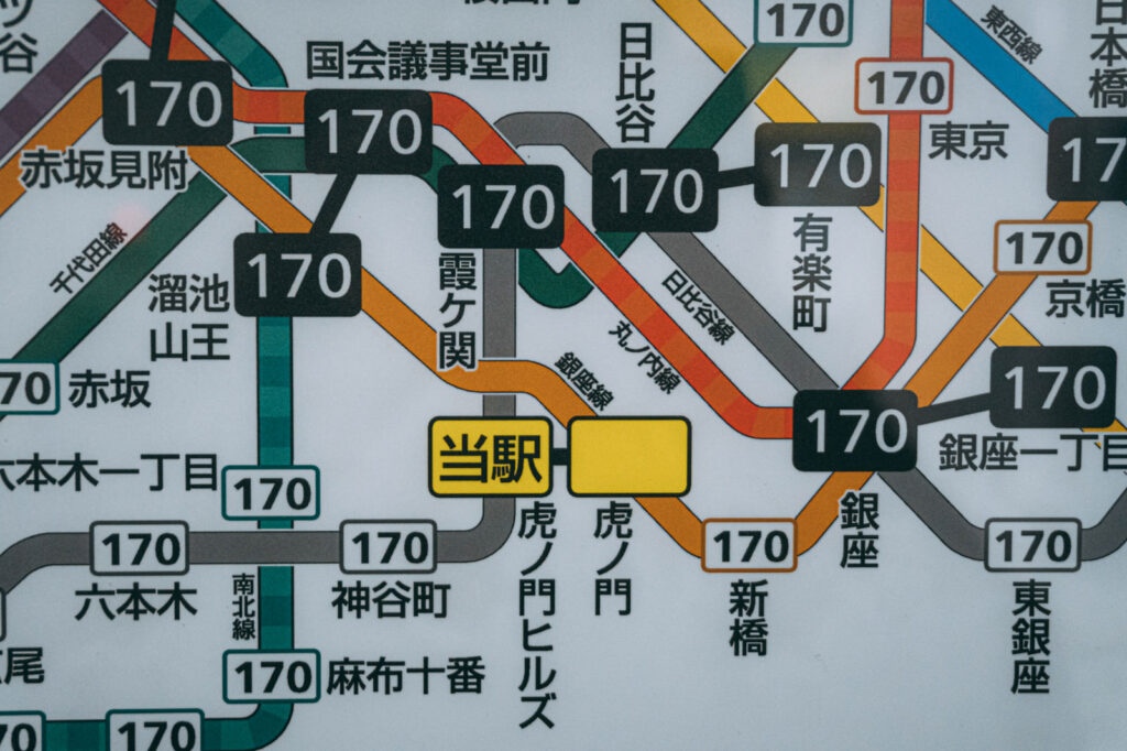子供の電車の中の暇つぶし親子で楽しめるアイデア！5つのメリットもご紹介東京都内地下鉄の路線図